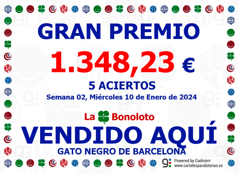 GRAN PREMIO DE 5 ACIERTOS DE BONOLOTO