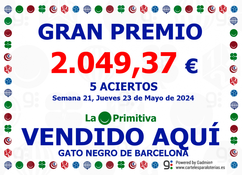 NUEVO PREMIO VENDIDO AQU&Iacute;